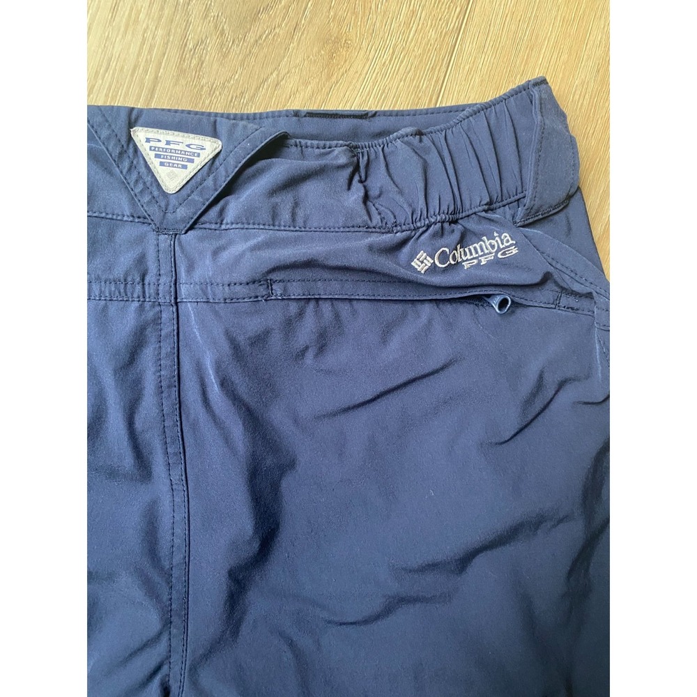 Columbia PFG Shorts Womens 6 Navy Performance Fishing Hiking Outdoor Stretch - Picture 9 of 11